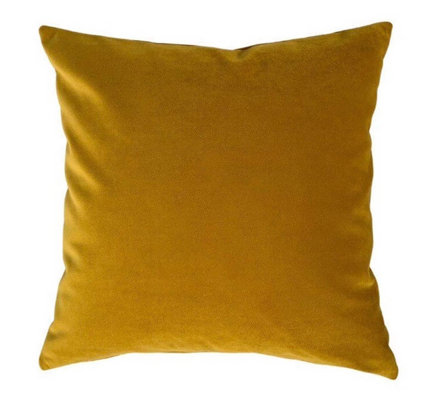 Cotton Velvet Gold Color Solid Dye Cushion Cover