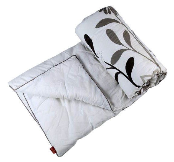 Cotton Poly White Printed Quilt With Polyfill