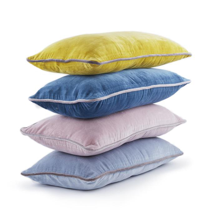 Cotton Dyed Velvet Rouler Cushion Cover