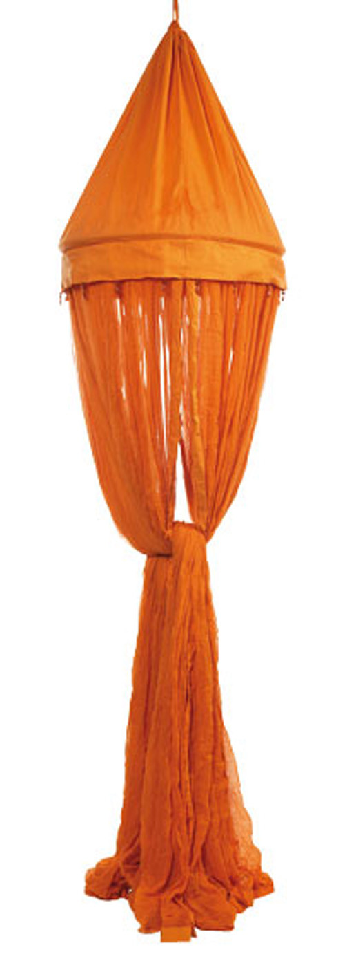 Cotton Dyed Mosquito Net Orange
