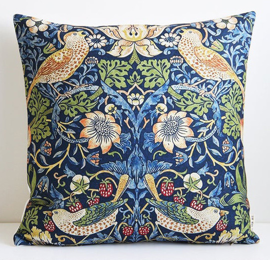 Cotton Linen Printed Cushion Cover