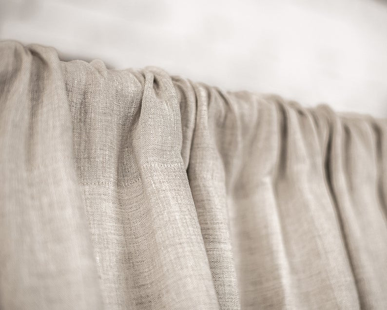Pure Natural Linen Tunnel Curtain