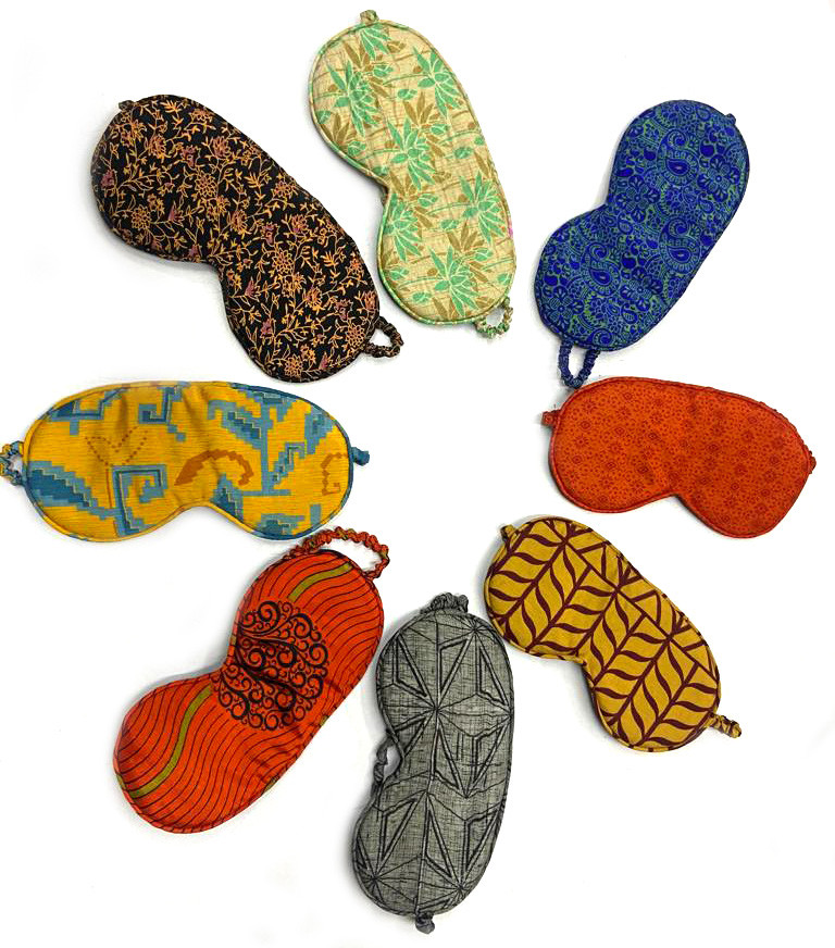 Vintage Sari Eye Mask